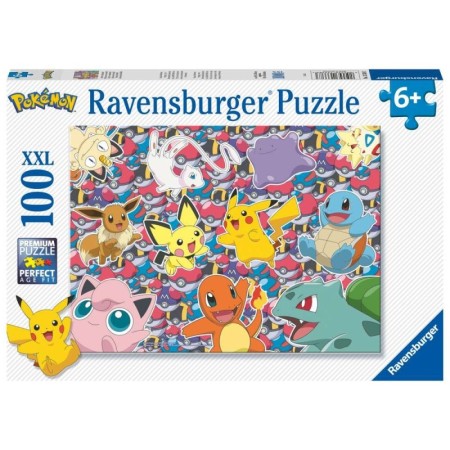 Ravensburger - Puzzle Pokemon gata de lupta 100 piese XXL Ravensburger - 1